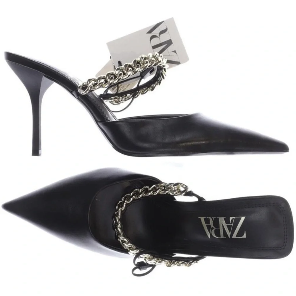 BRANDED CHAIN HEELS IN STOCK♥️ - Picture 1 of 3
